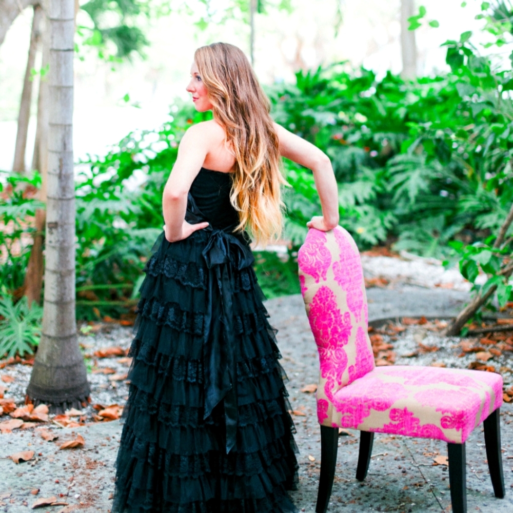 Layered Lace Gown
